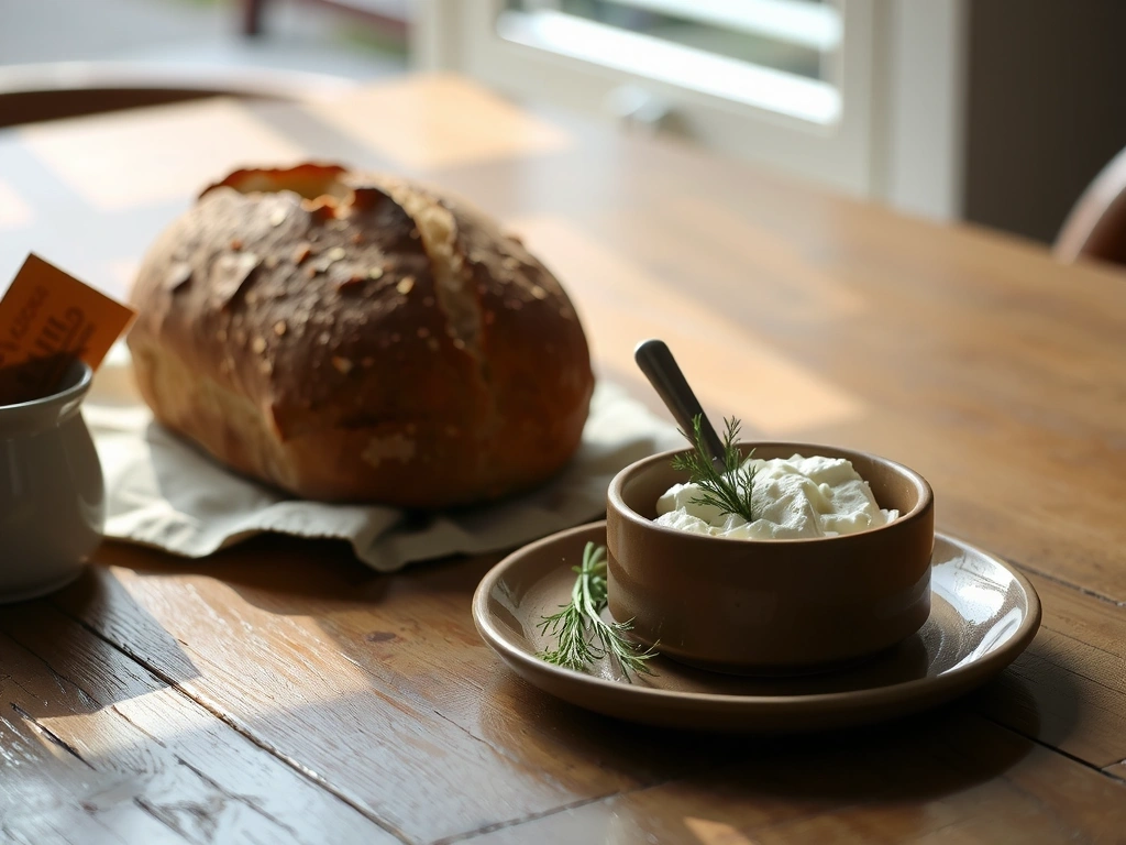 Lietuviški pusryčių ingredientai